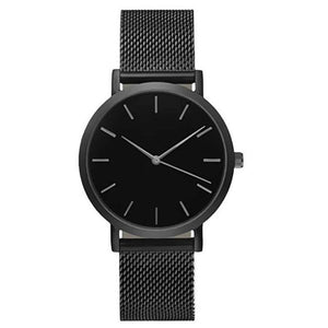 Fashion Stainless Steel Mesh Watch Men And Women Ultra Thin Mesh Quartz Watch